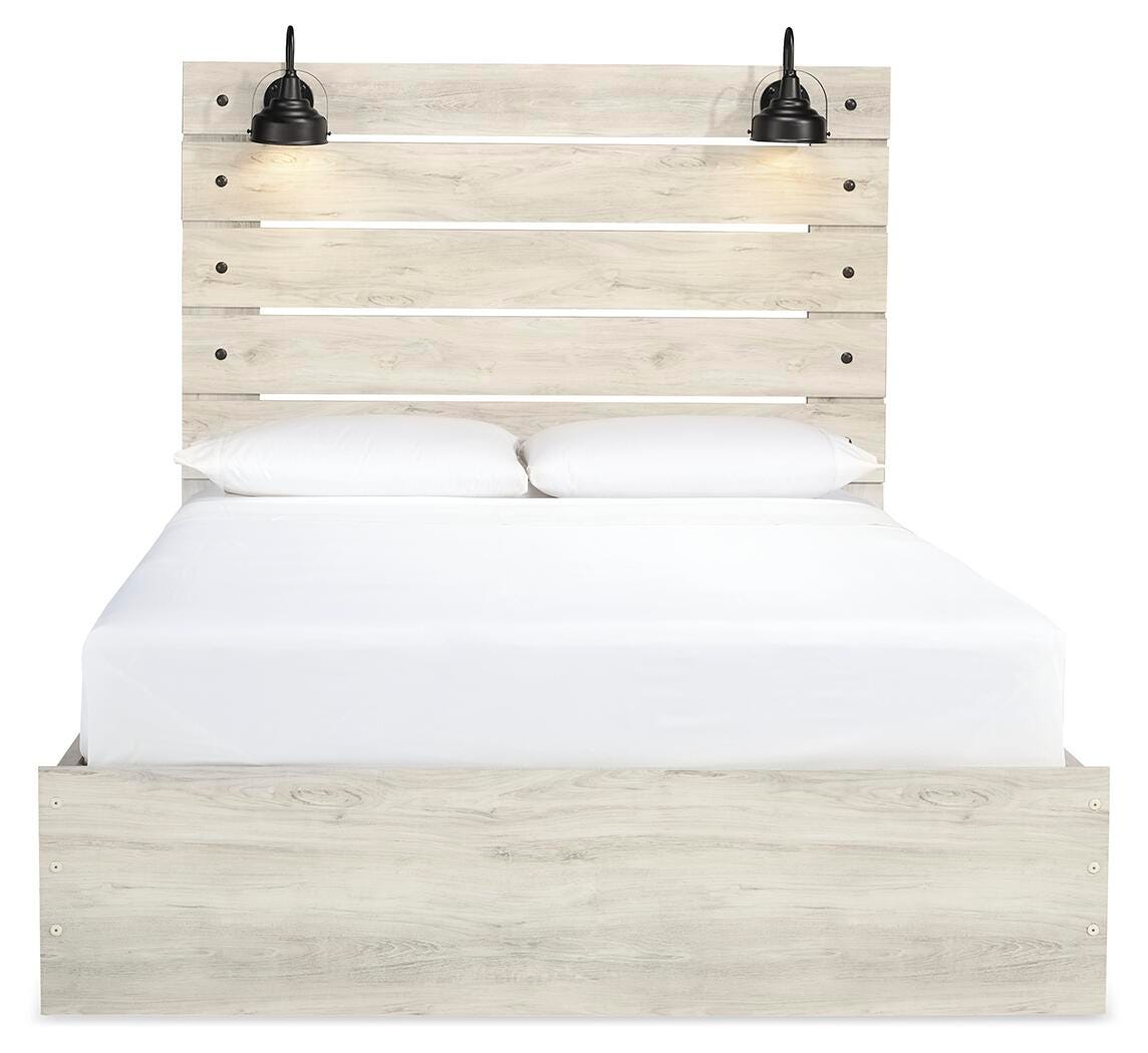 Cambeck Panel Bed with 2 Storage Drawers