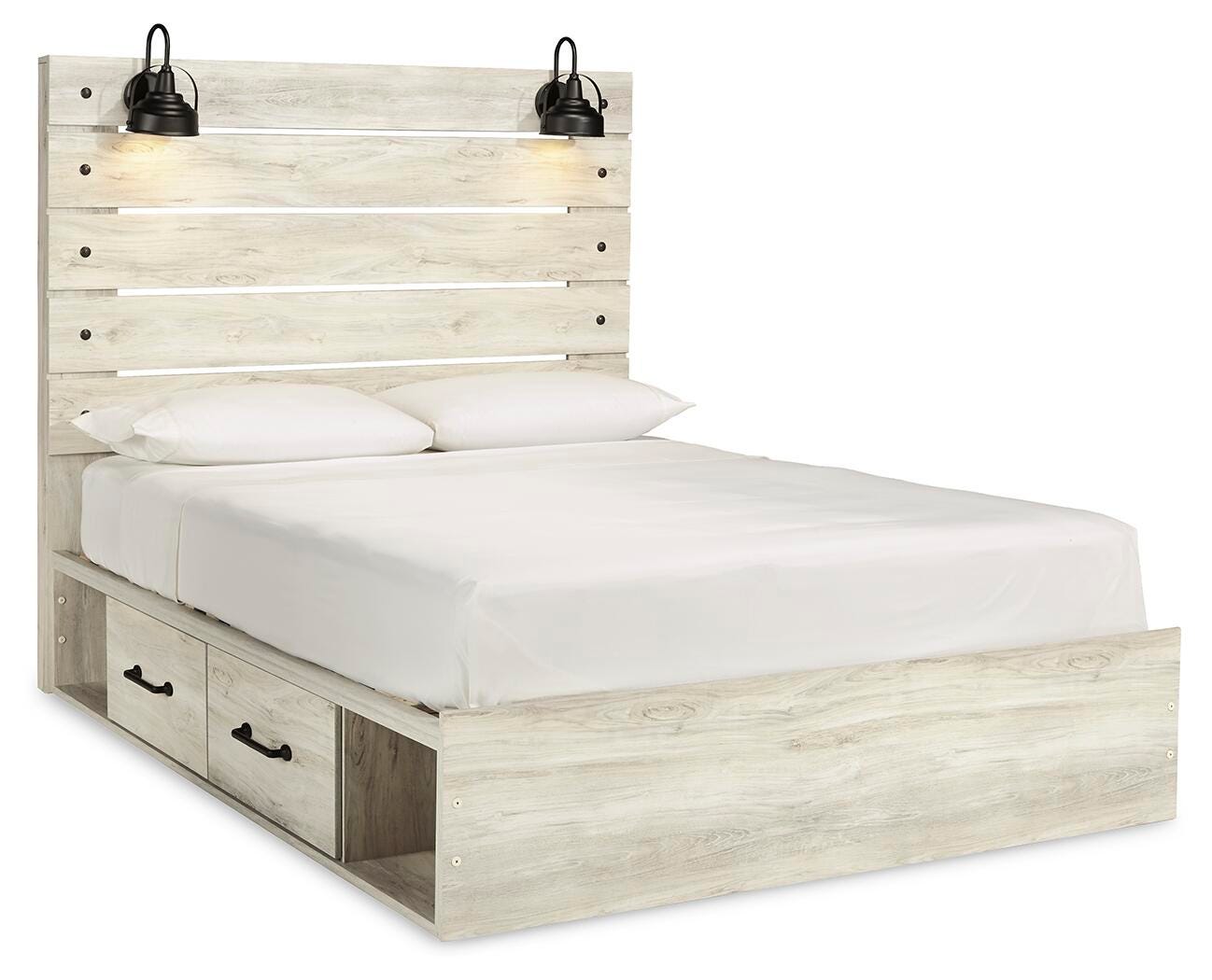Cambeck Panel Bed with Storage, Dresser, Mirror, Chest and 2 Nightstands