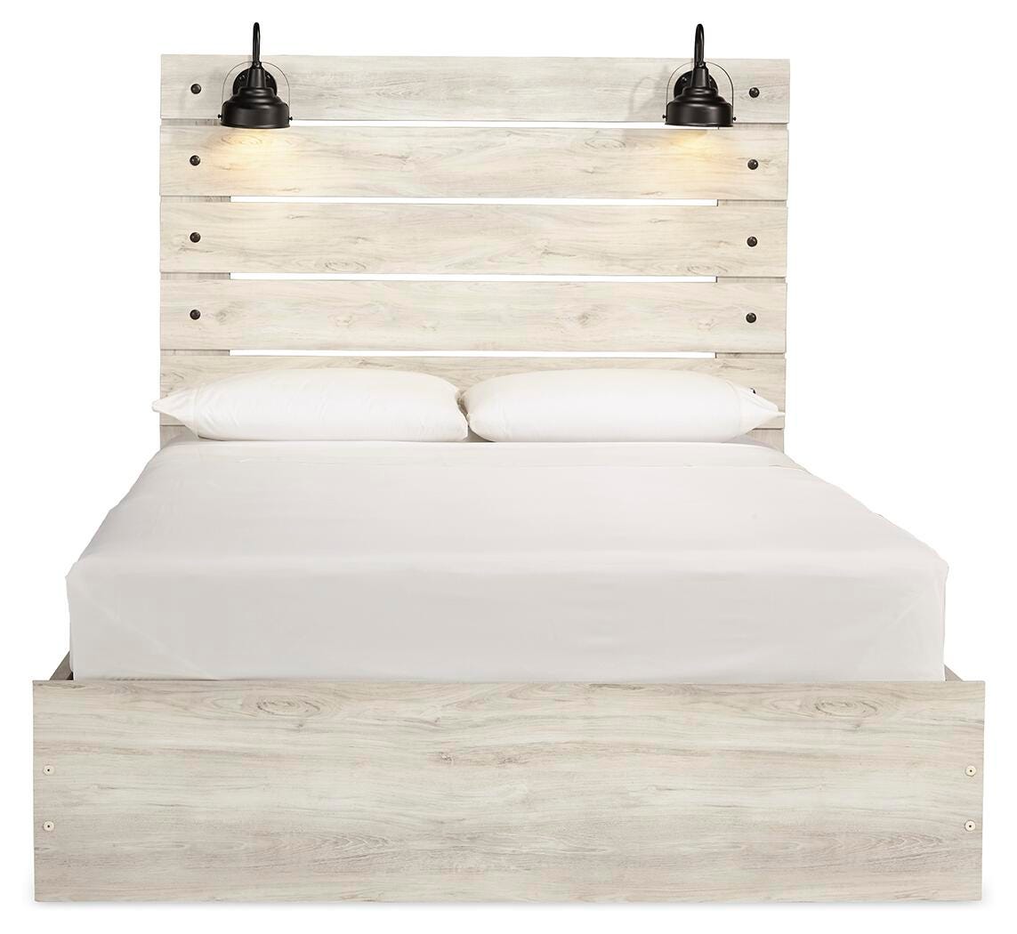Cambeck Panel Bed with Storage, Chest and Nightstand