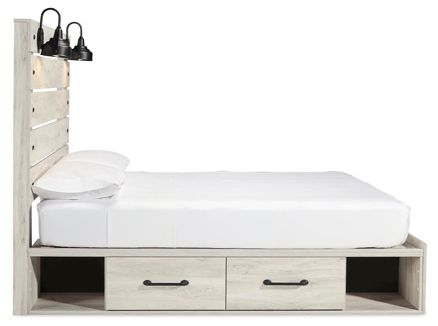 Averly Panel Bed with Storage, Chest and Nightstand