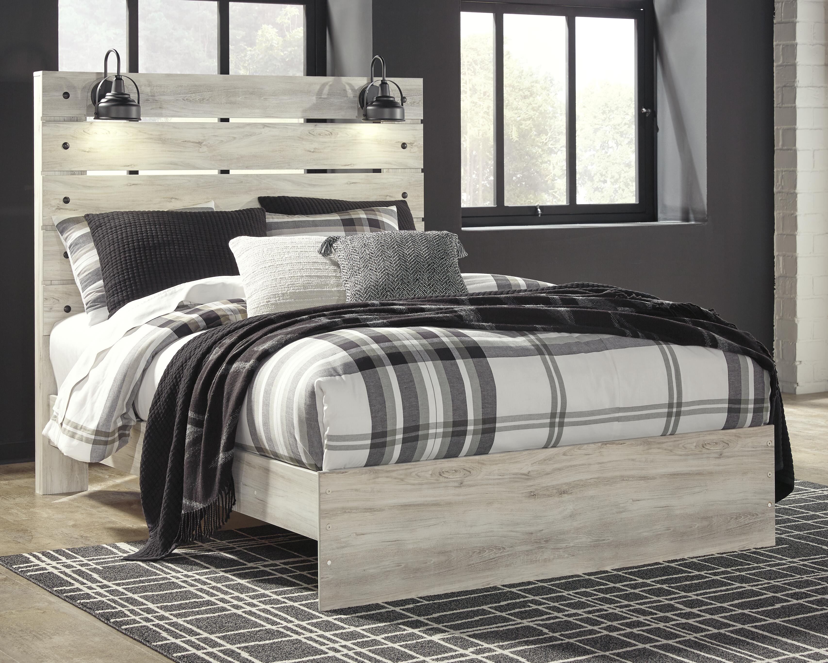 Averly Panel Bed, Dresser, Mirror and Nightstand