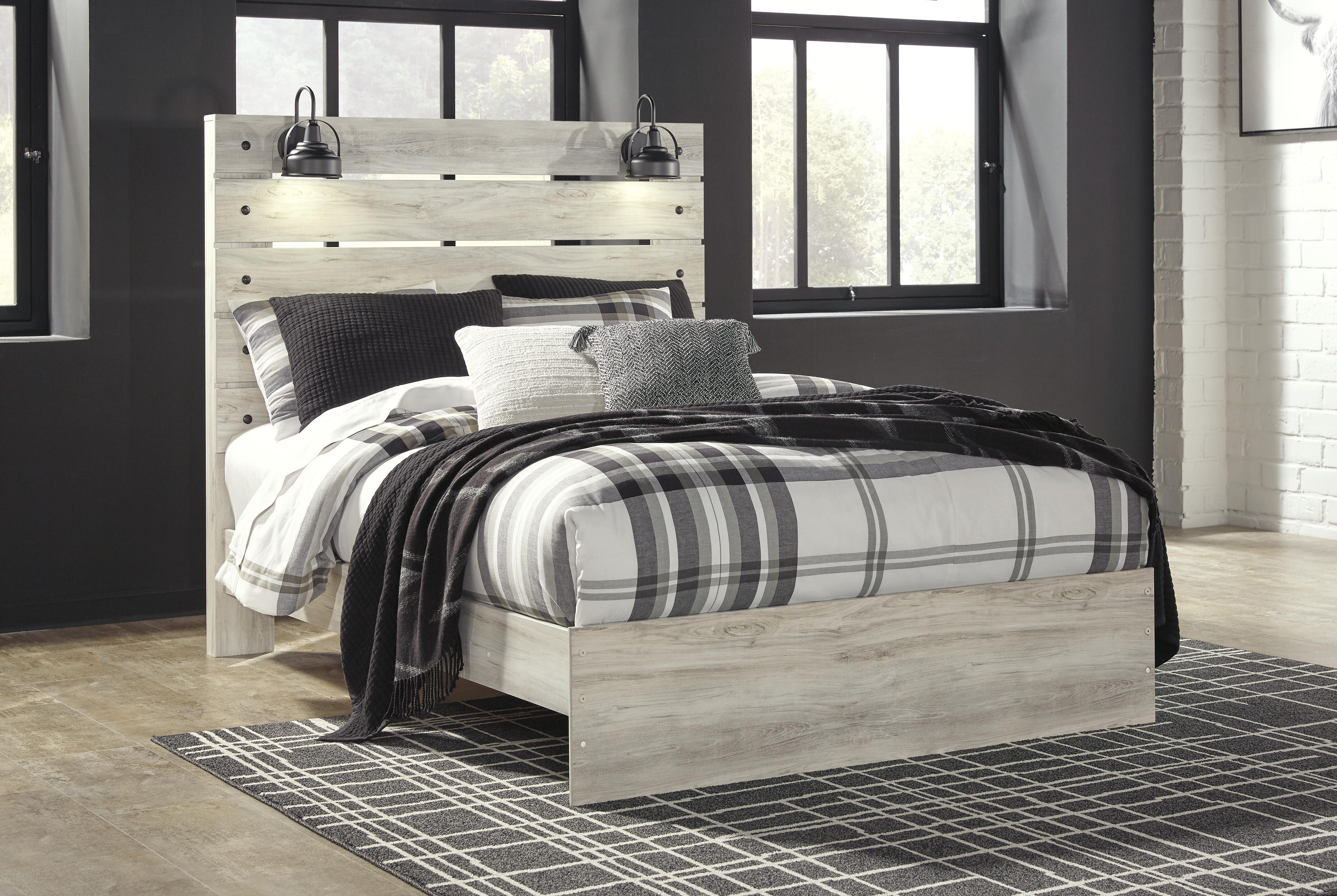 Averly Panel Bed with Chest and Nightstand