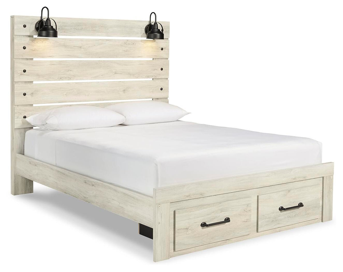 Averly Panel Bed with 2 Storage Drawers