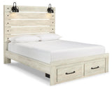 Averly Panel Bed with 2 Storage Drawers