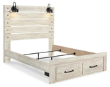 Averly Panel Bed with 2 Storage Drawers