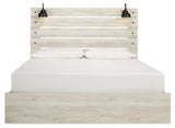 Averly Panel Bed with Storage and 2 Nightstands