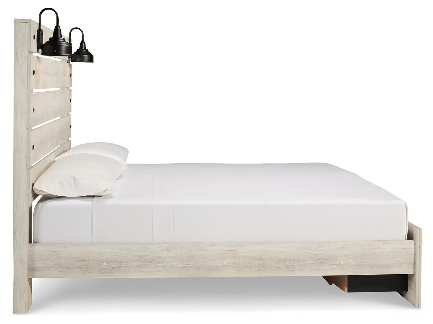 Averly Panel Storage Bed, Dresser and Nightstand