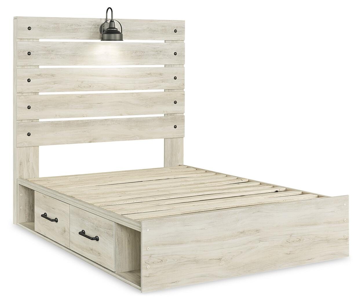 Averly Panel Bed with Storage, Chest and Nightstand