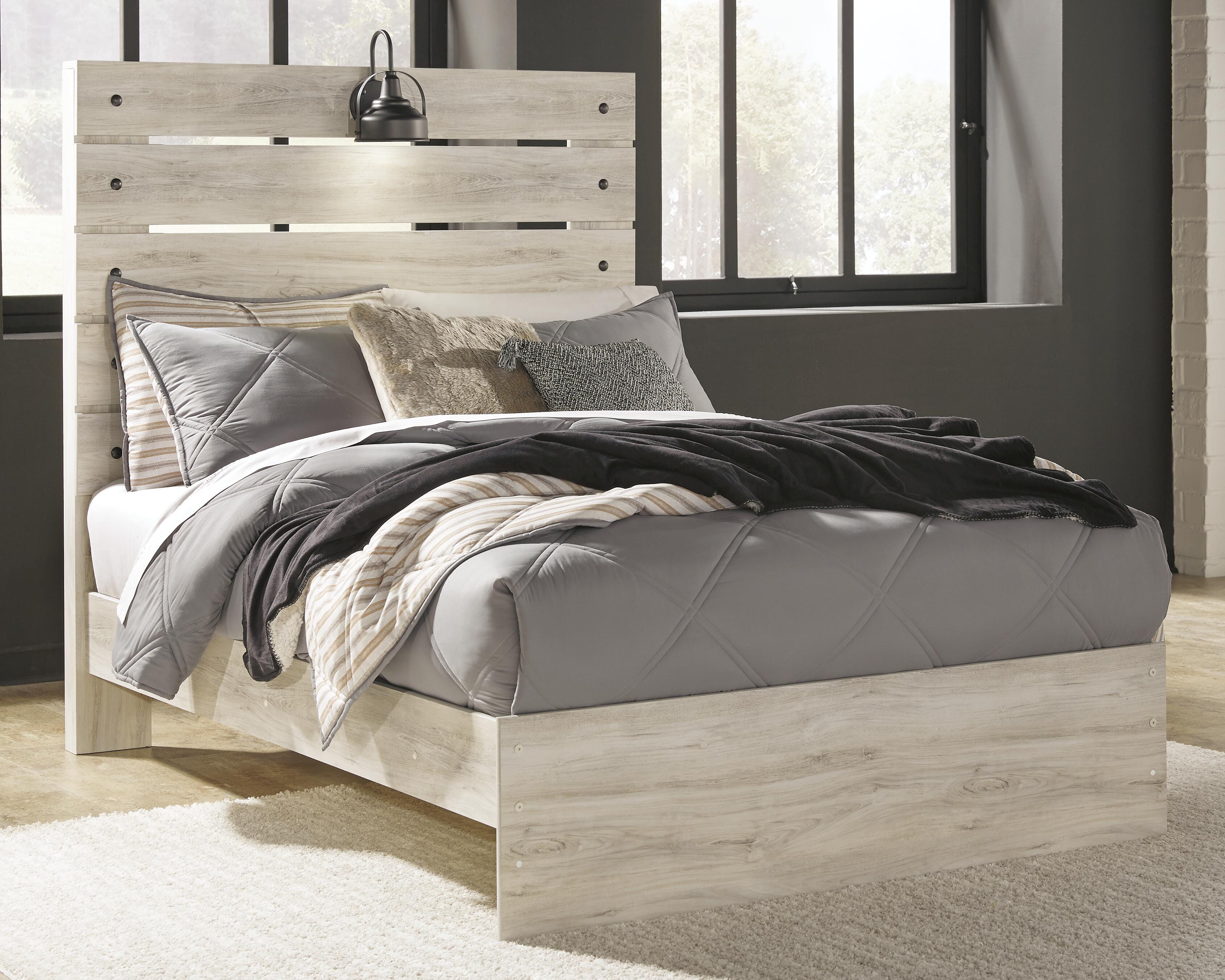 Averly Panel Bed with Chest and Nightstand