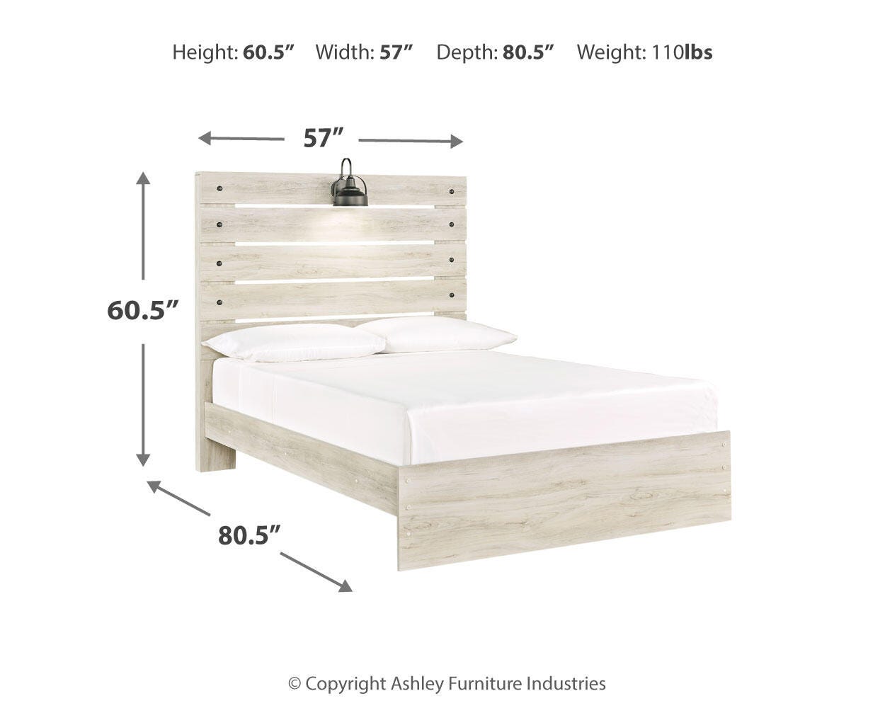 Averly Panel Bed with Chest and Nightstand