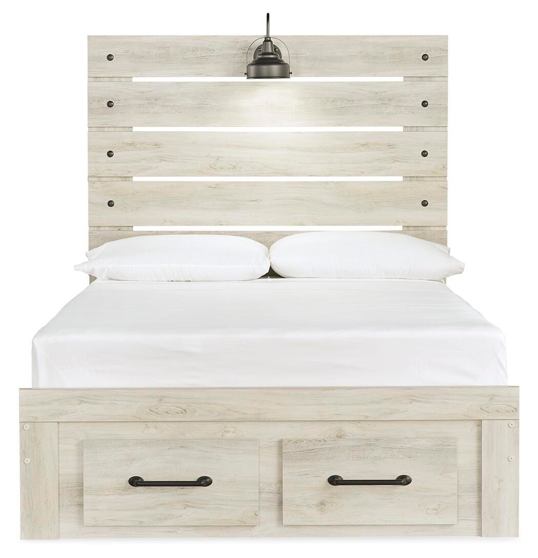 Averly Storage Bed, Dresser and Mirror