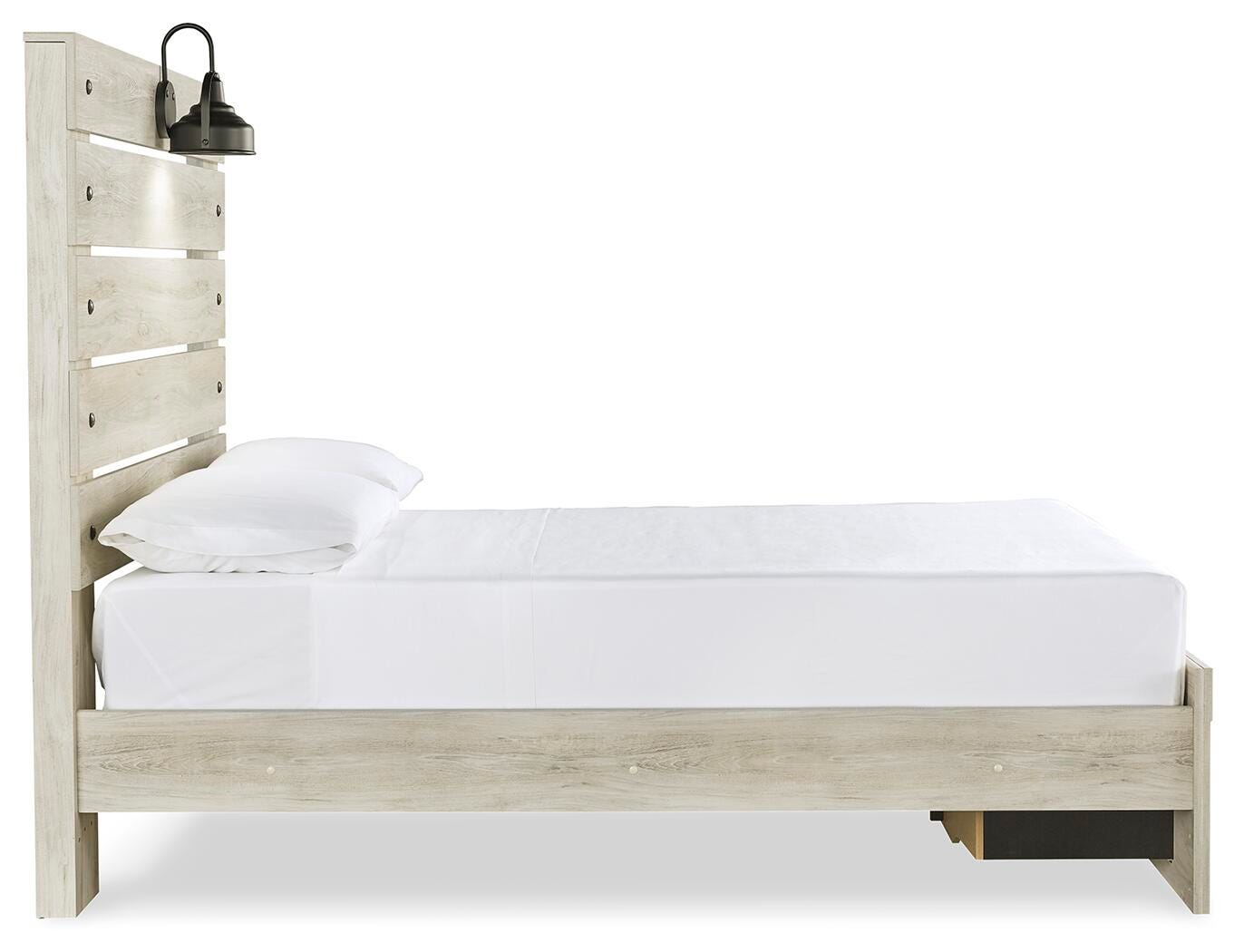 Cambeck Panel Bed with 2 Storage Drawers