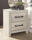 Averly Panel Bed with 4 Storage Drawers with Mirrored Dresser and 2 Nightstands