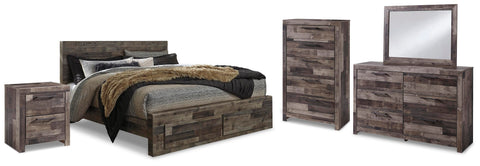 Kensley Panel Storage Bed, Dresser, Mirror, Chest and Nightstand