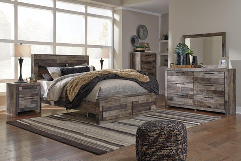 Kensley Panel Bed with 2 Storage Drawers