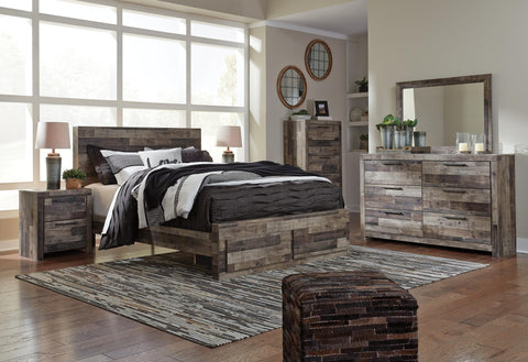 Kensley Panel Bed with 2 Storage Drawers