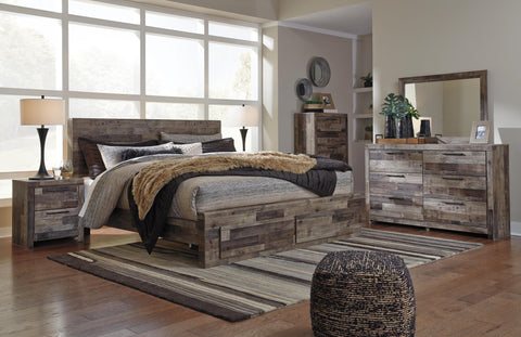 Kensley Panel Bed with 2 Storage Drawers