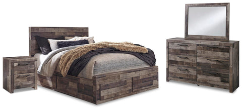 Kensley Panel Storage Bed, Dresser, Mirror and 2 Nightstands