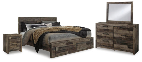 Kensley Panel Storage Bed, Dresser and Nightstand