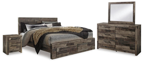 Kensley Storage Bed, Dresser, Mirror, Chest and 2 Nightstands