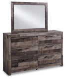 Kensley Panel Headboard with Mirrored Dresser, Chest and Nightstand