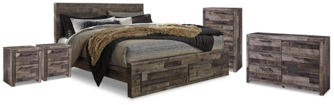 Kensley Storage Bed, Dresser, Chest and 2 Nightstands