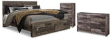 Kensley Storage Bed, Dresser and Chest
