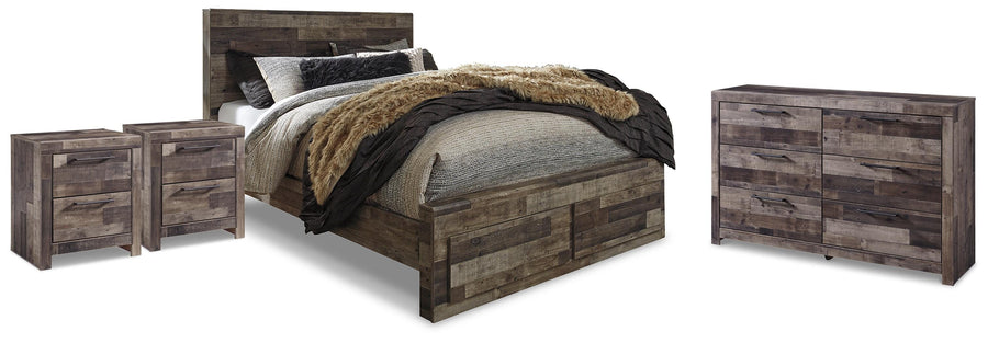 Kensley Panel Storage Bed, Dresser and 2 Nightstands