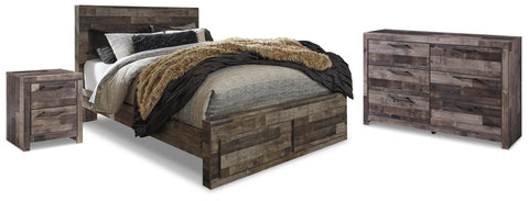 Kensley Panel Storage Bed, Dresser and Nightstand