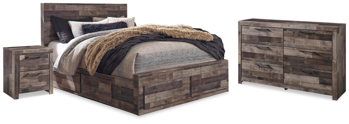 Kensley Panel Storage Bed, Dresser and 2 Nightstand
