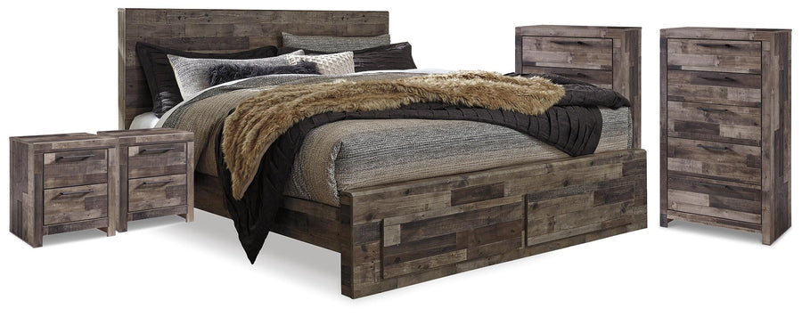 Kensley Panel Storage Bed, 2 Chests and 2 Nightstands