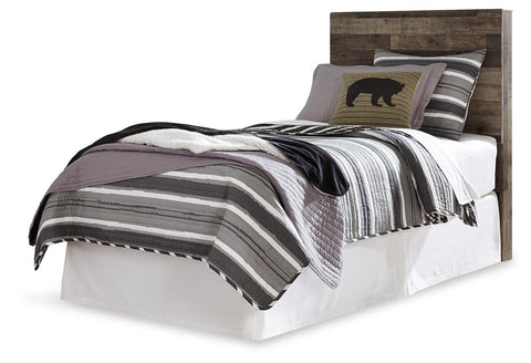 Kensley Panel Headboard with Mirrored Dresser