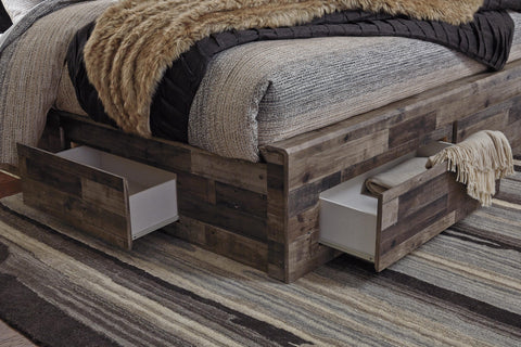 Kensley Panel Storage Bed, Dresser and Mirror