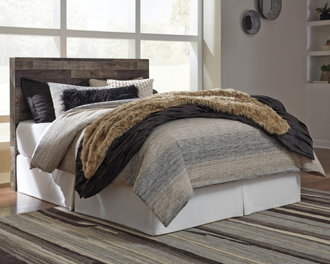 Kensley Panel Headboard with Mirrored Dresser