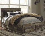 Kensley Panel Bed with 4 Storage Drawers