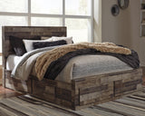 Kensley Panel Bed with 4 Storage Drawers with Dresser