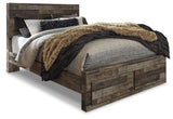 Kensley Panel Bed with 2 Storage Drawers with Dresser