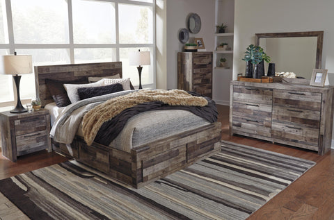 Kensley Panel Bed with 4 Storage Drawers