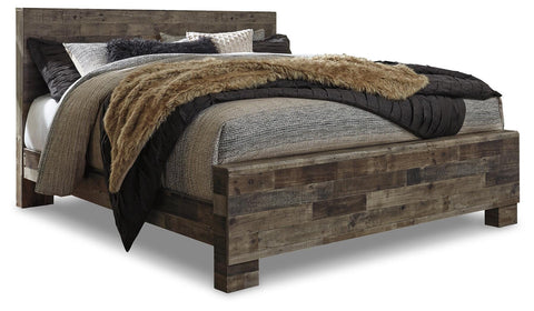 Kensley Panel Bed with Mirrored Dresser and 2 Nightstands