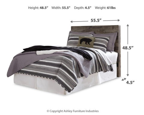 Kensley Panel Headboard with Mirrored Dresser