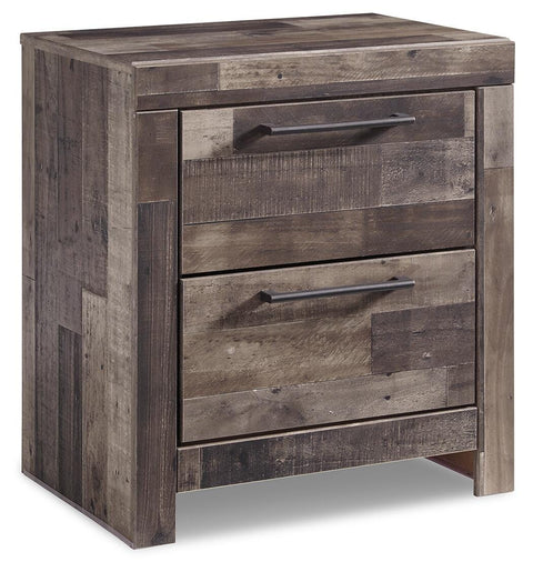 Kensley Panel Bed with 4 Storage Drawers with Mirrored Dresser and 2 Nightstands