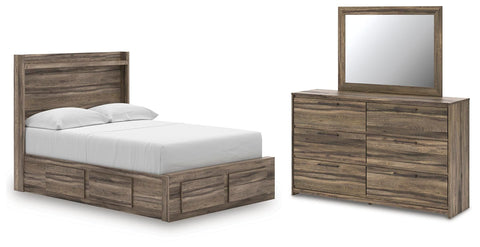Bramwell Panel Storage Bed, Dresser and Mirror