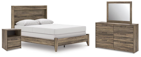 Bramwell Panel Bed, Dresser, Mirror and Nightstand