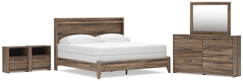 Bramwell Panel Bed, Dresser, Mirror and 2 Nightstands