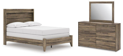 Bramwell Panel Bed, Dresser and Mirror
