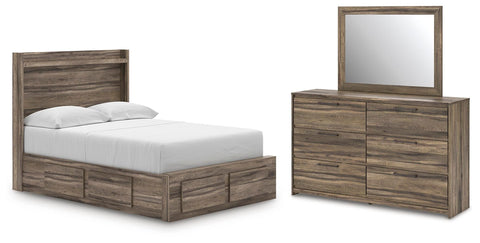 Bramwell Panel Storage Bed, Dresser and Mirror