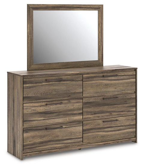 Bramwell Panel Storage Bed, Dresser and Mirror