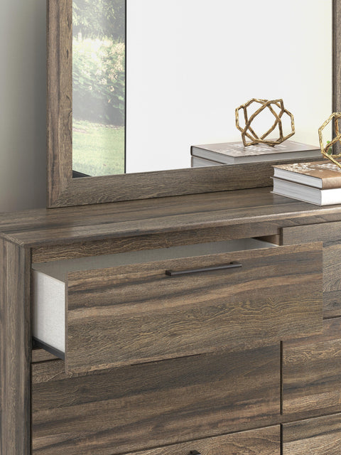 Bramwell Panel Storage Bed, Dresser and Mirror