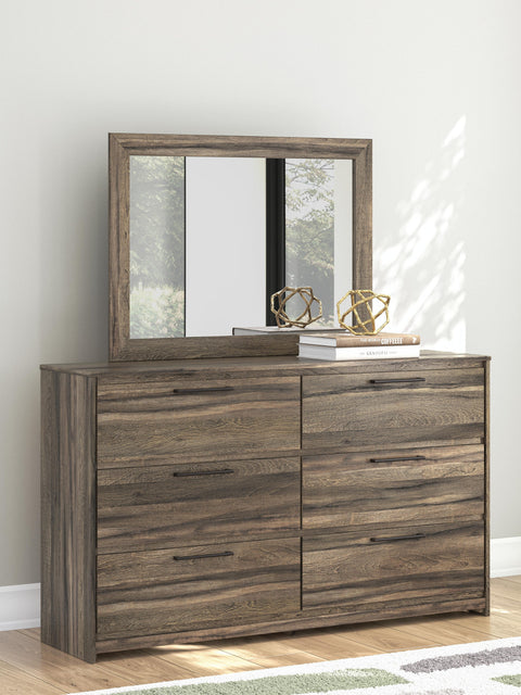Bramwell Panel Storage Bed, Dresser and Mirror