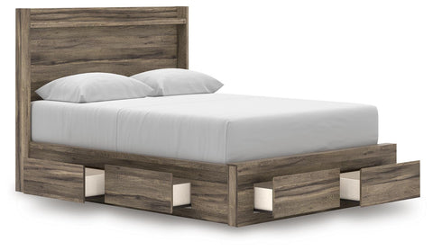 Bramwell Panel Storage Bed, Dresser and Mirror